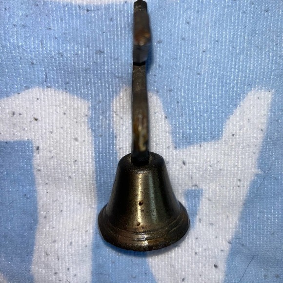 Vintage 1950’s Stained Glass Cherries Cast Iron Dinner Bell - Picture 2 of 7